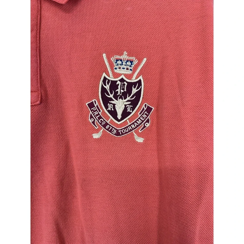 Polo Ralph Lauren Polo Shirt Rugby Big Logo Patch Colorblock Short Sleeve XL